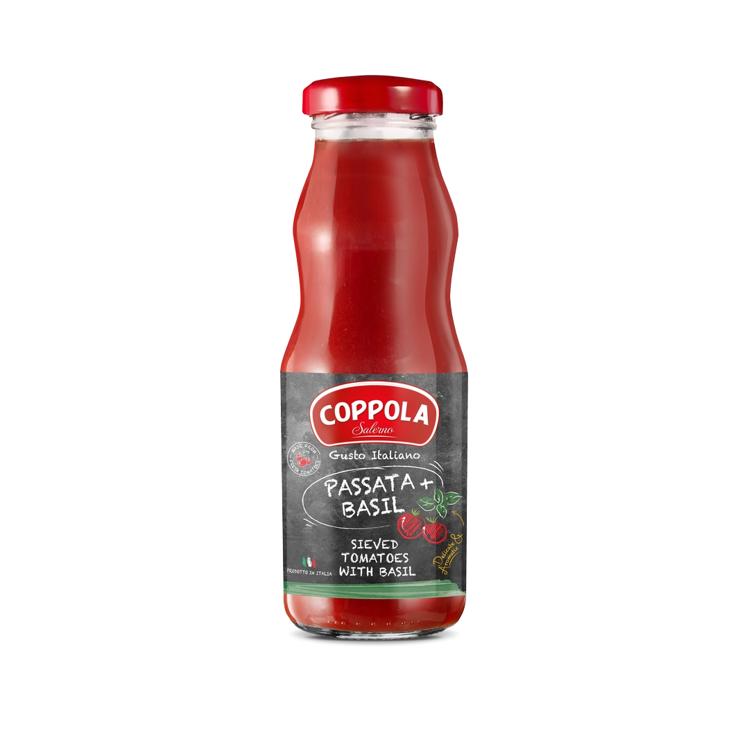 COPPOLA רסק עגבניות מסוננות עם בזיליקום 