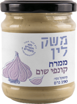 [7290019077282] משק לין ממרח קונפי שום