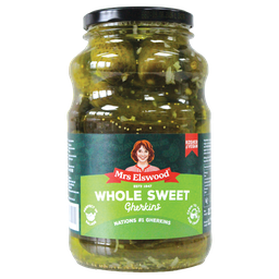 MRS ELSWOOD מלפפונים שלמים מתוקים