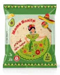 MAMA BONITA טורטיות מקמח חיטה, 8 יח
