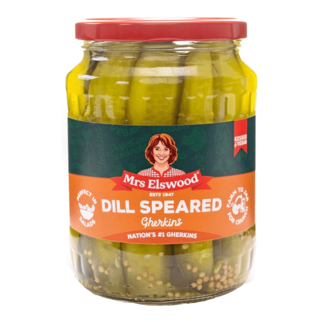 [50409112] MRS ELSWOOD Pickled Gherkins with Dill