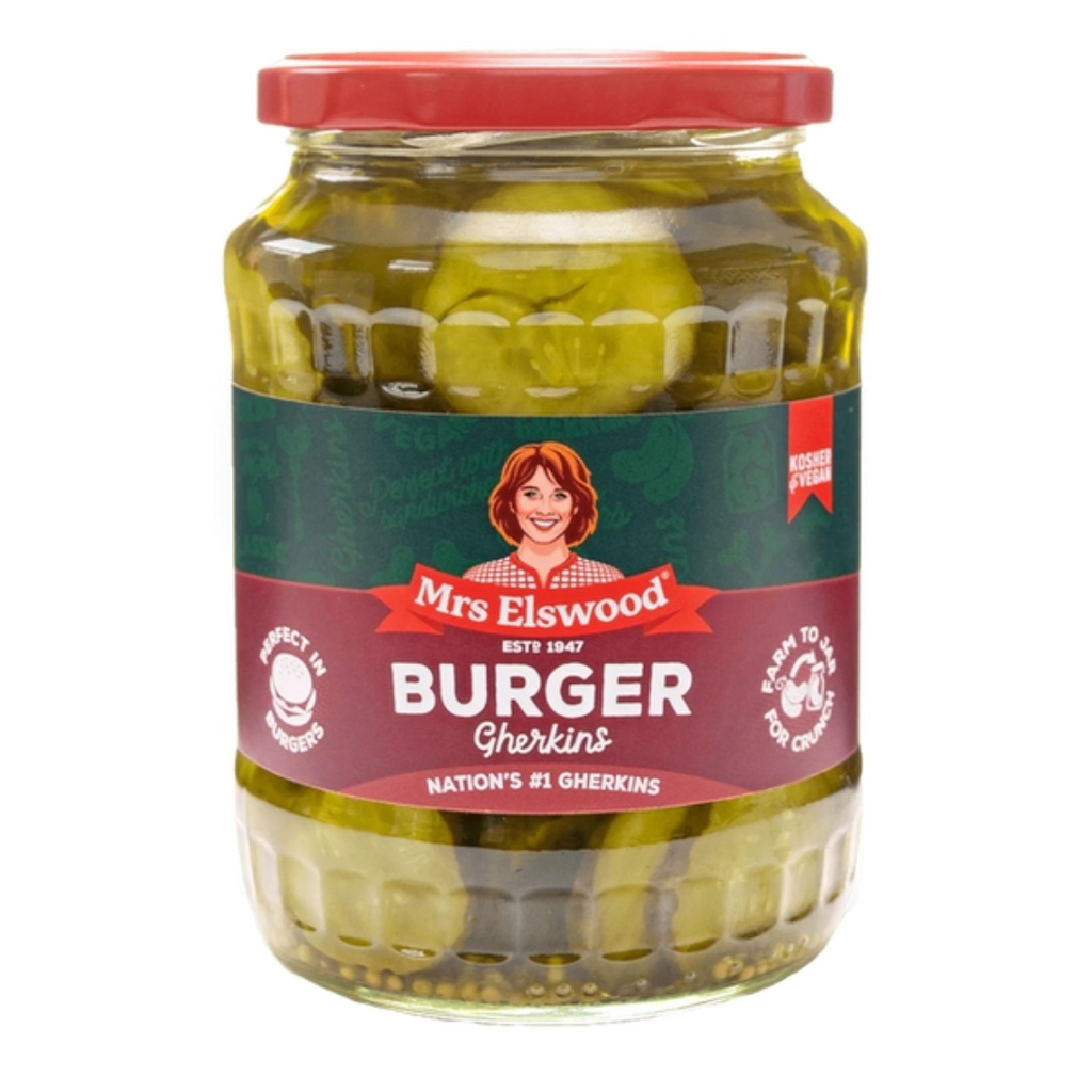 [5000409006721] MRS ELSWOOD מלפפונים חמוצים להמבורגר