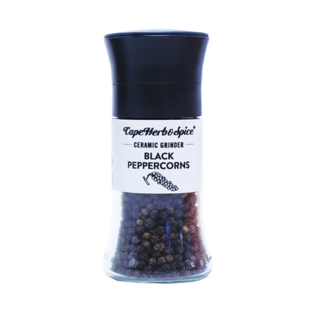 CAPE HERBS מטחנה פלפל שחור 50ג"ר