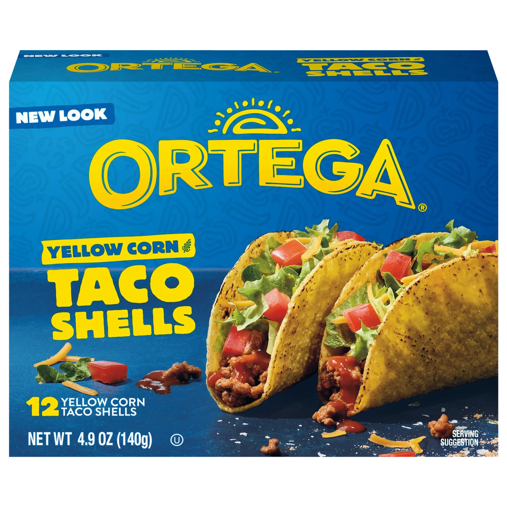 ORTEGA Yellow Corn Taco Shells (12 pieces)